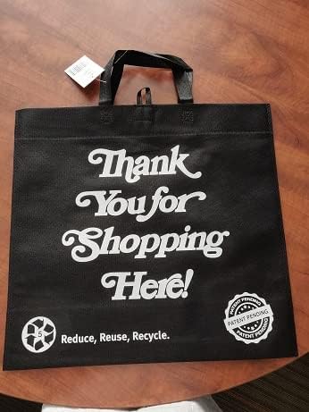 Redi Bag Black Reusable Thank You Bag (100 Count)