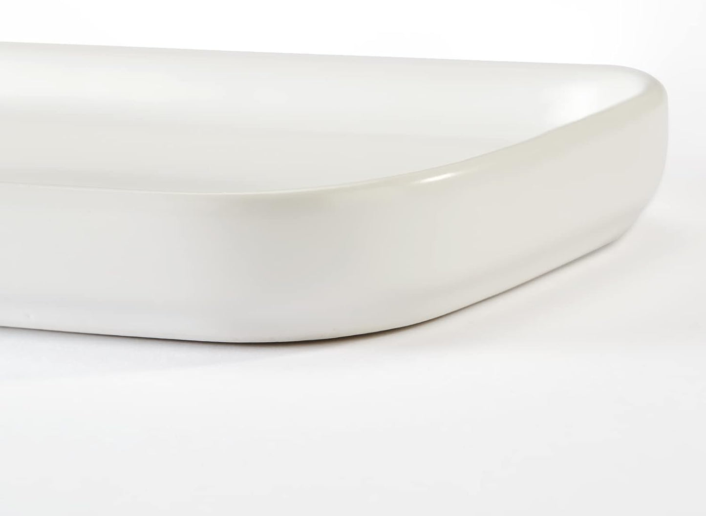 CosyCorner Ceramic Bathroom Tray, White, 9.8in x 3.9in x 0.7in