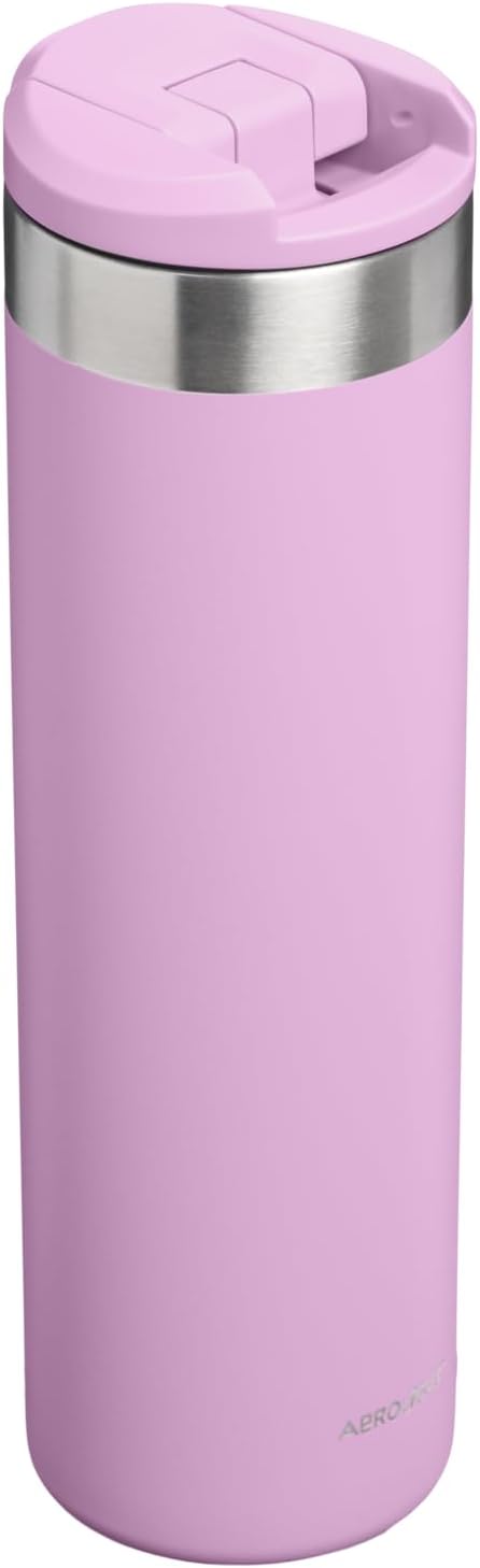Stanley AeroLight Transit Bottle 20 oz | Locking Drink Through Lid | Leak Resistant Water Bottle or Coffee Travel Mug | Lightweight Insulated Stainless Steel | BPA-Free | Lilac