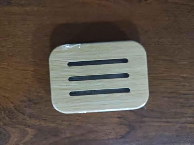 Bamboo Bar Soap Holder Wooden Soap Dish for Shower Bathroom Kitchen with Self Draining Tray