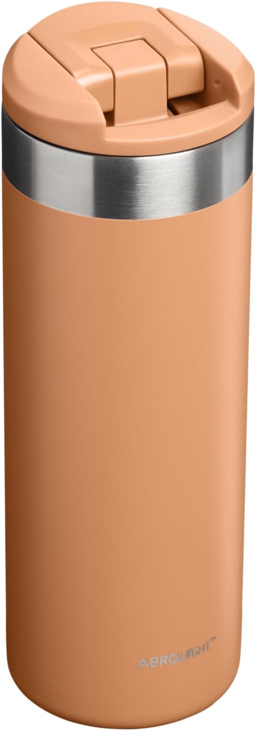 Stanley AeroLight Transit Bottle 16 oz | Locking Drink Through Lid | Leak Resistant Water Bottle or Coffee Travel Mug | Lightweight Insulated Stainless Steel | BPA-Free | Toast