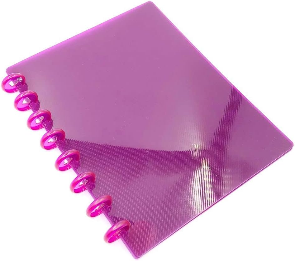 100pcs Planner Expander Discs 1.26Inch Book Binding Disc For Discbound Notebook Accessories Heart Binder Rings(Transparent Purple,1.26 inch/32 mm)
