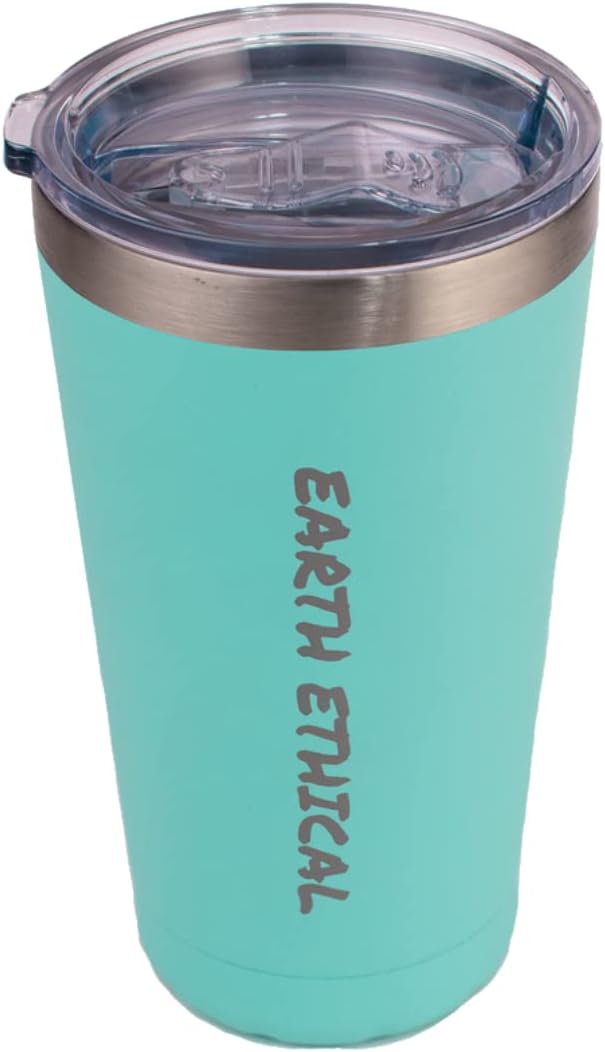 Earth Ethical Vacuum Insulated Tumbler Double Walled (Teal with Logo)