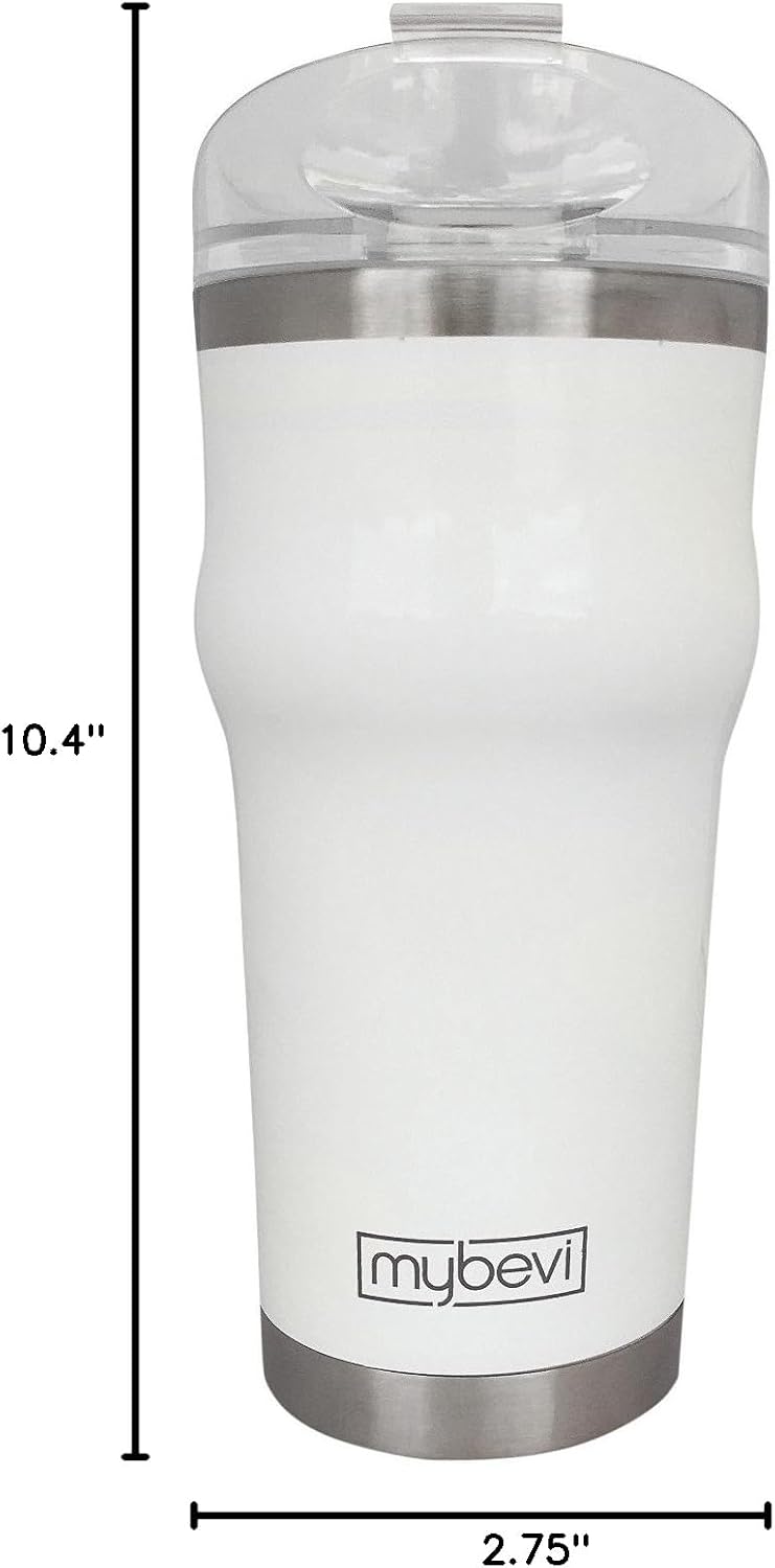 Classic Stainless Steel Premium Grade Insulated Travel Tumbler (Snow, 26 oz)