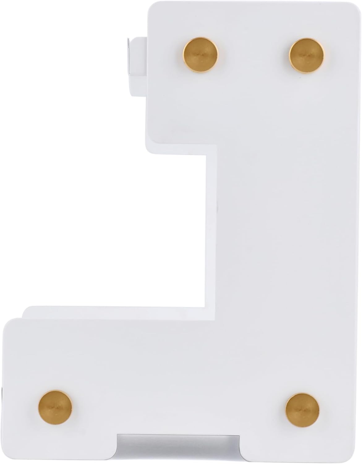 FFK 2 Tier Bathroom Countertop Organizer, SUS 304 Stainless Steel Storage Shelf for Cosmetic Organizer, Ideal for Cabinet, Countertop, Pantry, and Desktop, Office, White