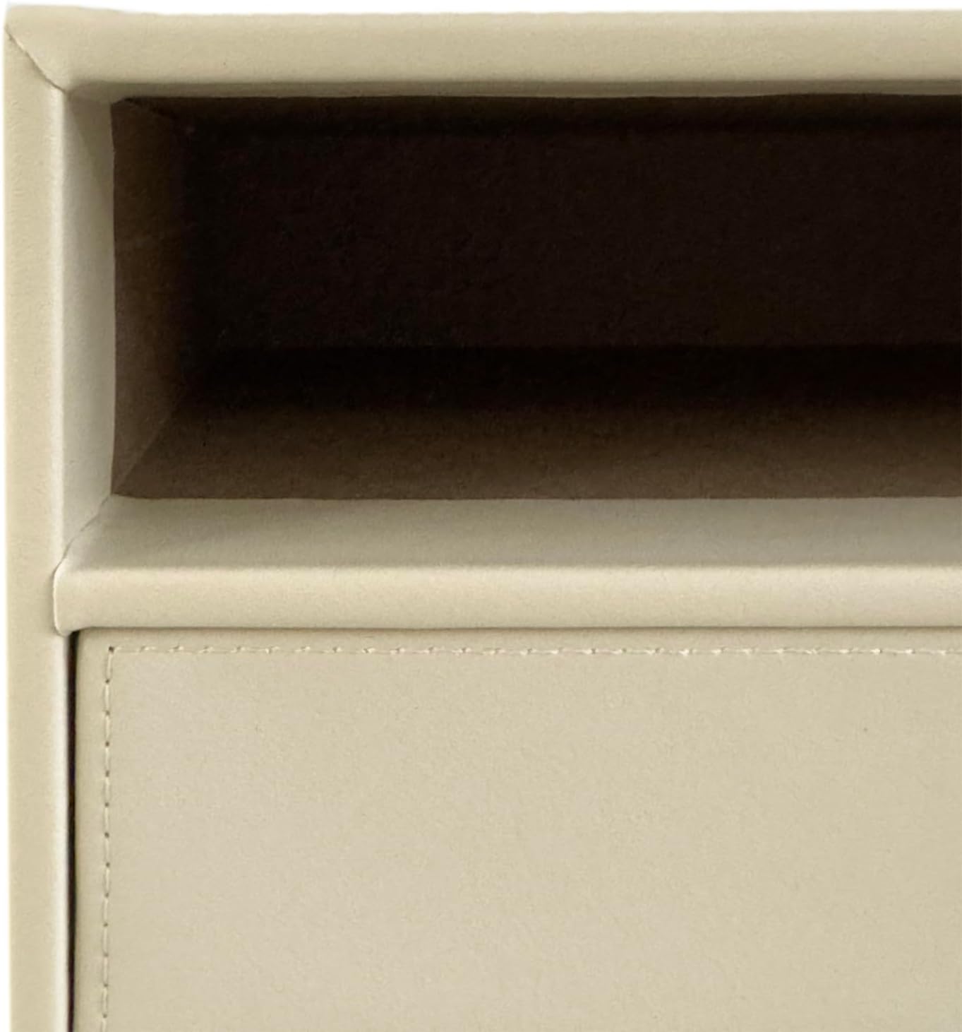 UnionBasic Document Organizer, 3-Drawer File Cabinet Document Storage Box, Office Desktop Filing Organizer, Seashell