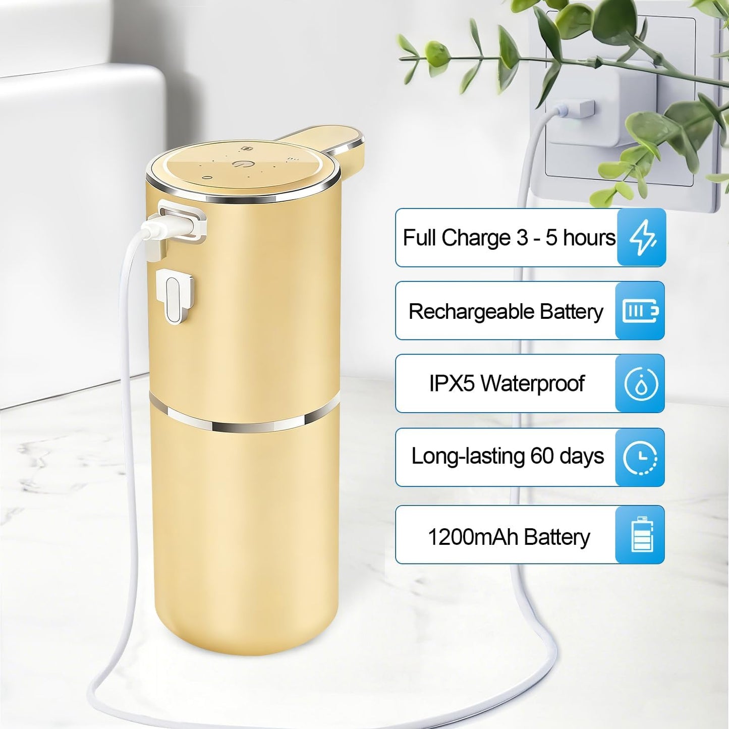 Automatic Liquid Soap Dispenser Bathroom Kitchen Dish Liquid Body Shampoo Shower Gel Hand Free Liquid Wall Mount Touchless Soap Dispenser 380ml Auto Liquid Dispenser Sylfu