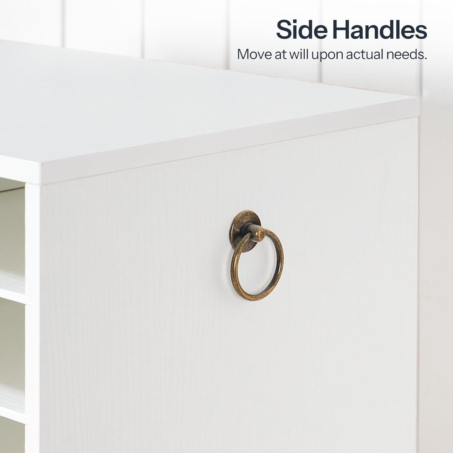 HOOBRO Literature Organizer, 27 Compartments Wooden Mail Organizer, Countertop Literature Sorter with Adjustable Shelves for Home, Office, School, Student Mailbox for Classroom, White WT27WF01