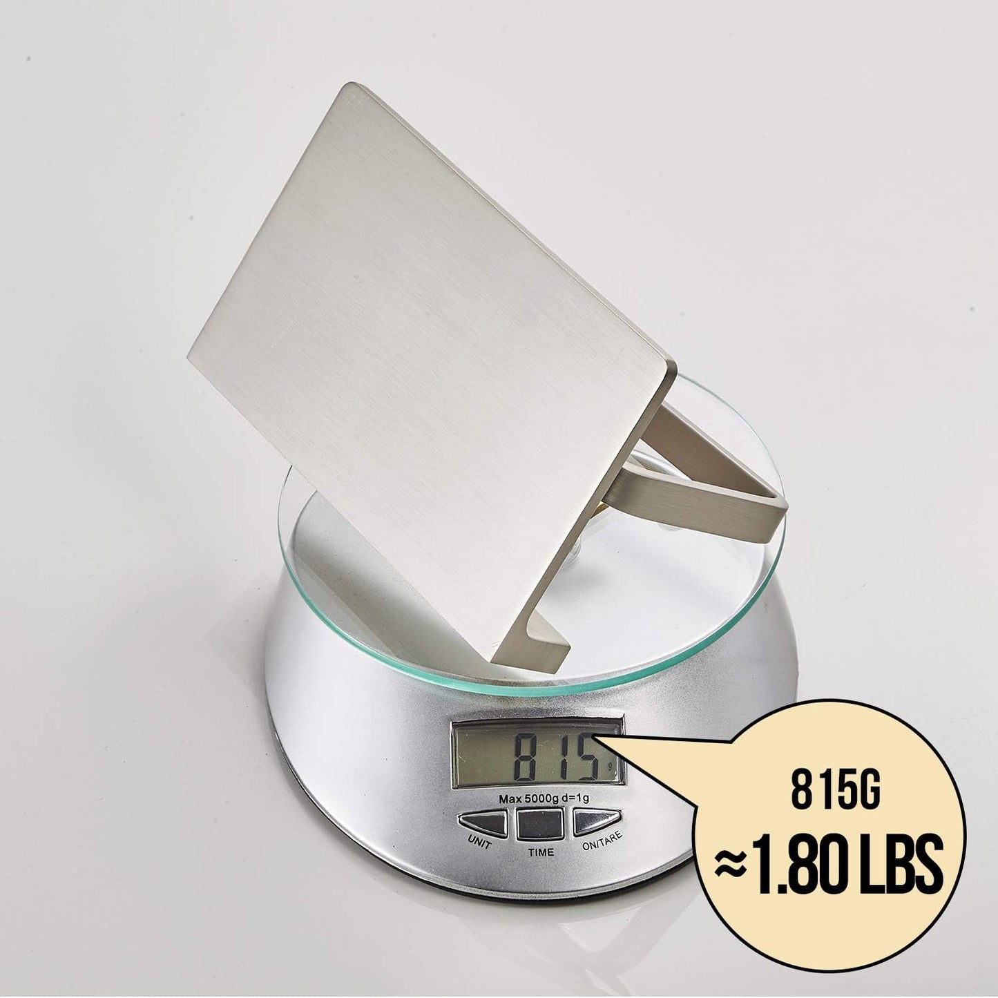 Toilet Paper Holder for Bathroom Solid Brass and Superior Hotel Style Tissue Roll Holder with Cell Phone Storage Nickel Finish