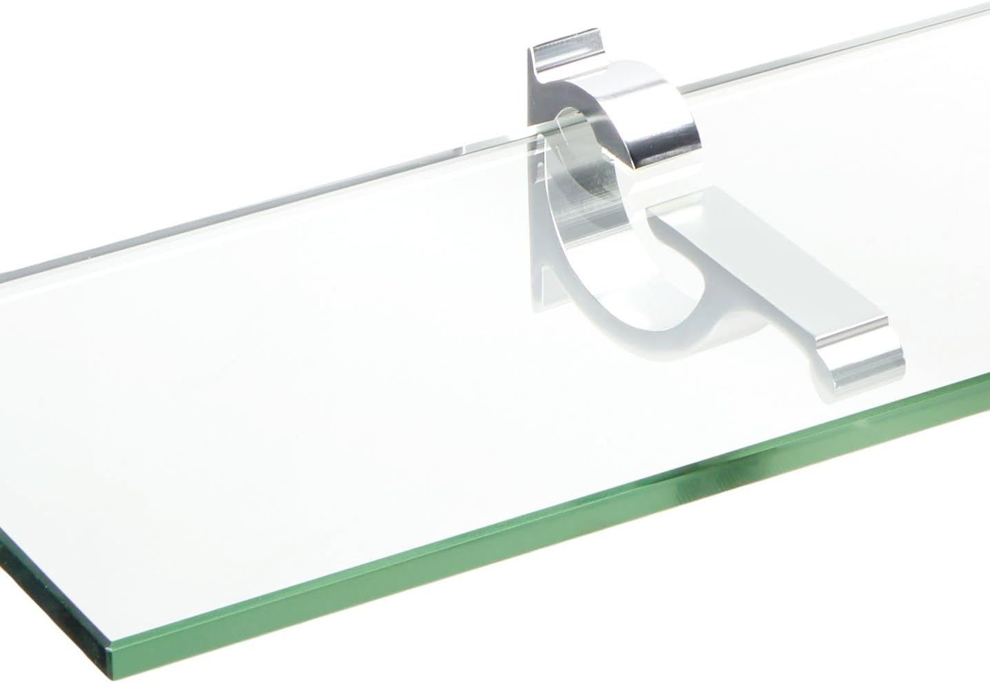 Spancraft Glass M-12x36-Chrome Monarch Glass Shelf, Chrome, 12" x 36"