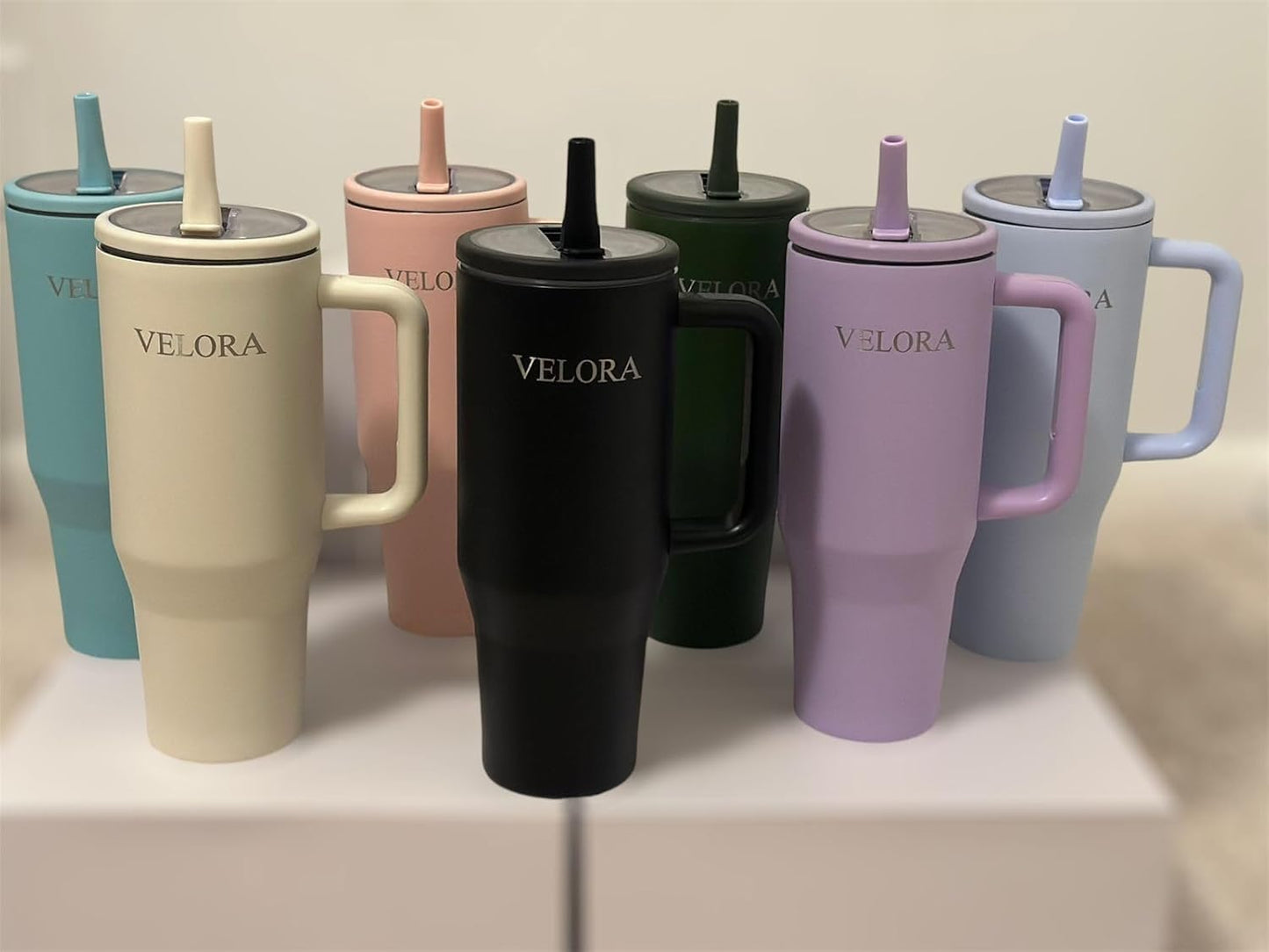 VELORA ChillGuard 40 oz Stainless Steel Insulated Tumbler for Hot & Cold Drinks (Water, Coffee, Smoothies, juices etc) (Light Blue)