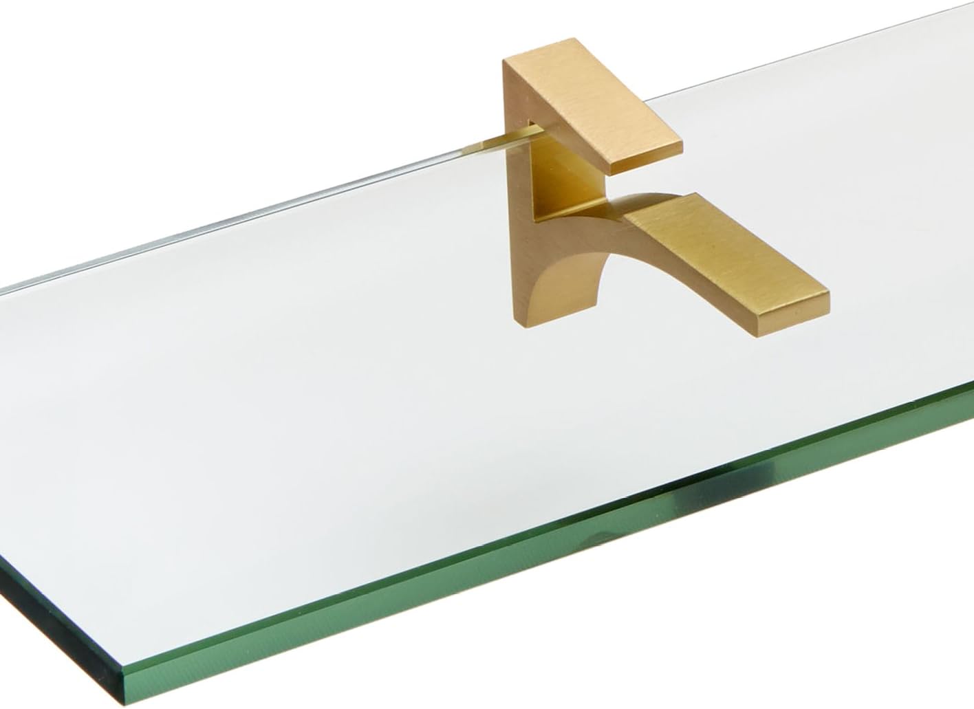 Spancraft Glass C-4.75x18-Brushed Bronze Cardinal Glass Shelf, Brushed Bronze, 4.75" x 18"