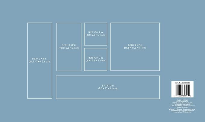 Whitmor 6-Piece Bamboo Drawer Organizers