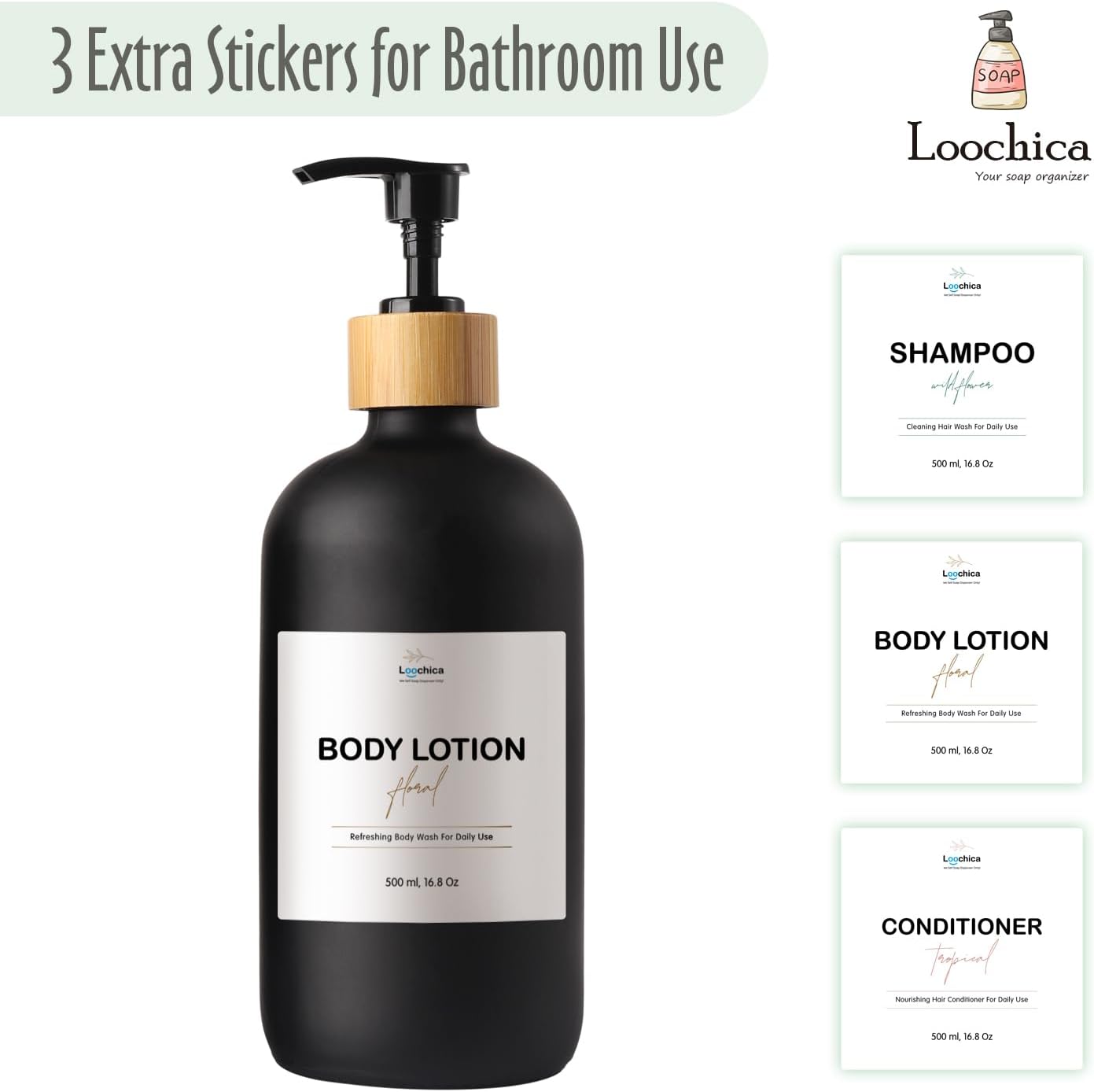 Black Glass Kitchen Soap Dispenser, Detergent Dispenser or Dish Soap Dispenser for Kitchen Sink, Black Soap Dispenser, Modern Farmhouse Decor Dish Soap Pump for Kitchen Organization