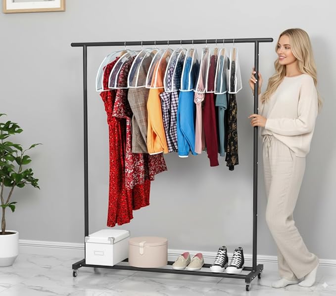 Clear Shoulder Covers Vinyl Plastic Hanger Covers for Clothes (Set of 12), Closet Clothes Protectors Breathable Garment Cover with 2" Gusset, Suit Shoulder Covers for Closets - 24'' X12" X2''/12 Pack