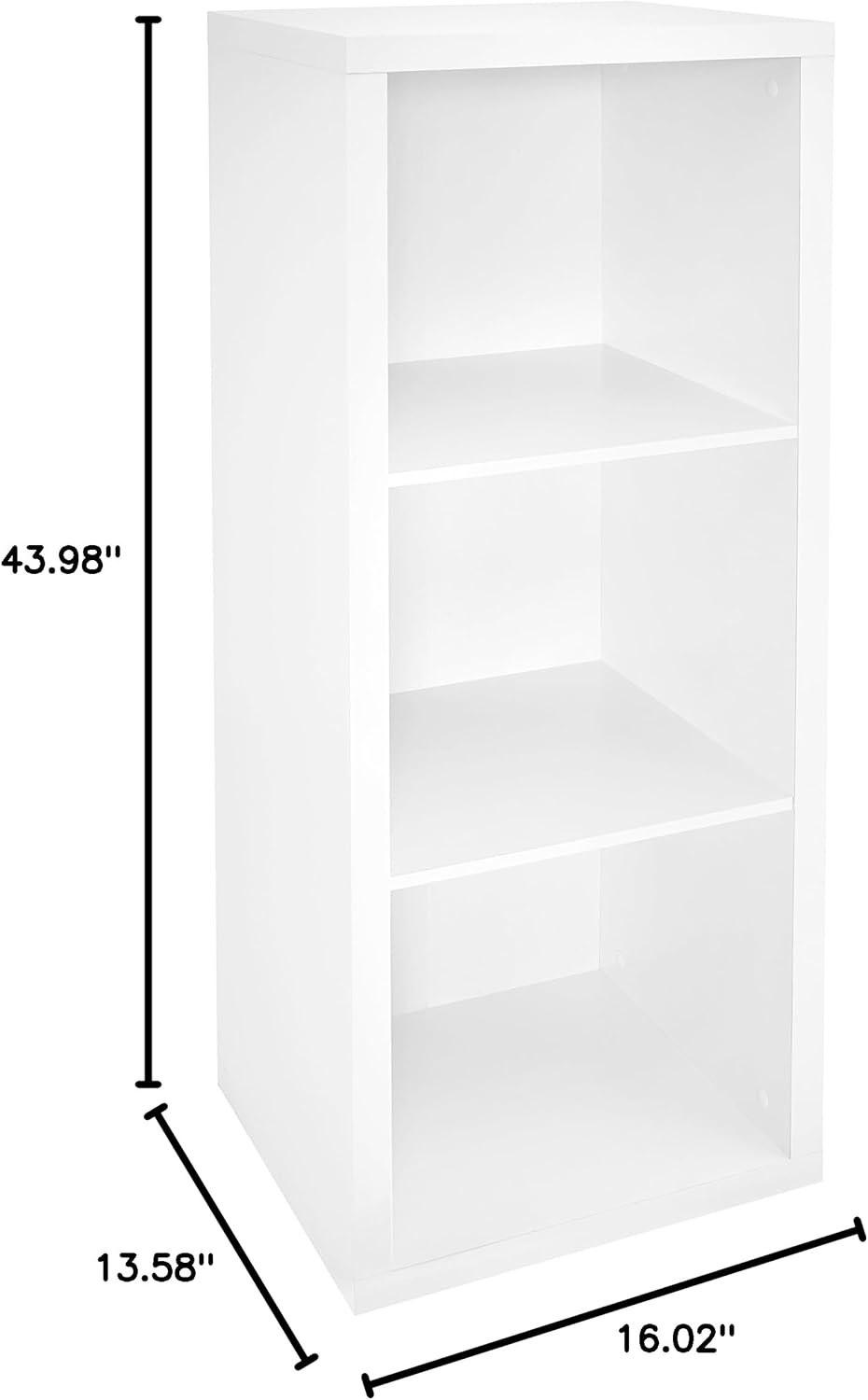 ClosetMaid 1107 Decorative 3-Cube Storage Organizer, White