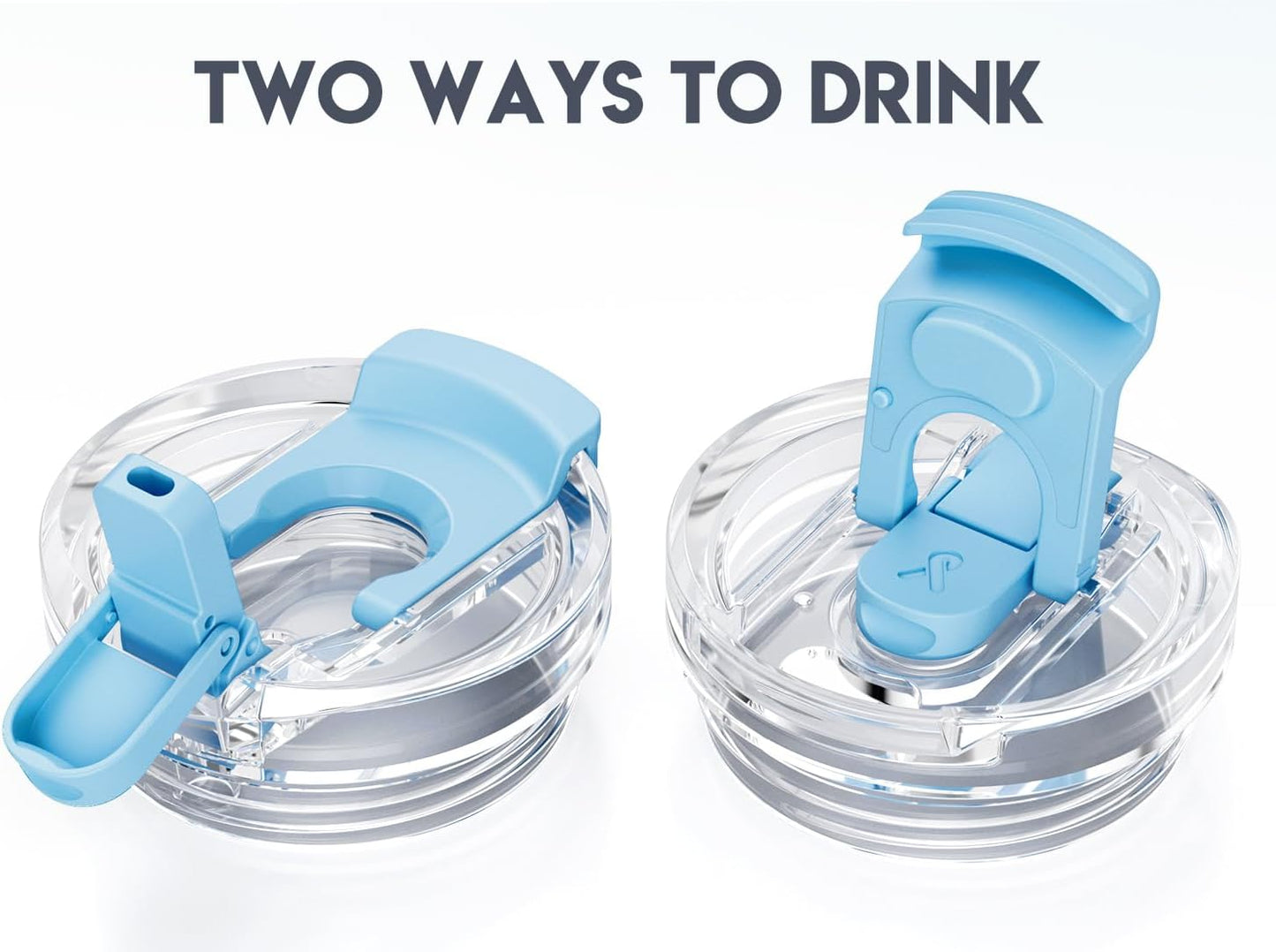 Meoky 24 oz Travel Coffee Mug with Leak-proof Lid, Stainless Steel Insulated Coffee Tumbler, Keeps Hot for 8 Hours or Cold for 24 Hours, Fits in Car Cup Holder (Sky)