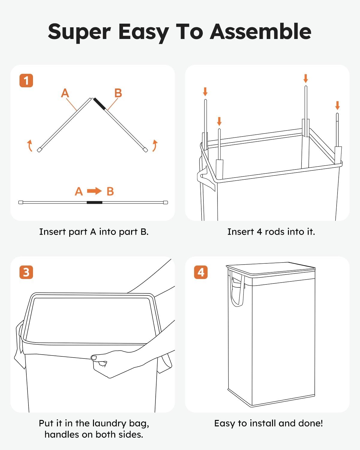 SOLEDI Laundry Hamper with Lid 100L Large & Tall Collapsible Laundry Basket, Clothes Hamper with Bag Removable Easy to Carry, Dirty Hampers for Bedroom, Bathroom, Dorm, College,Light taupe