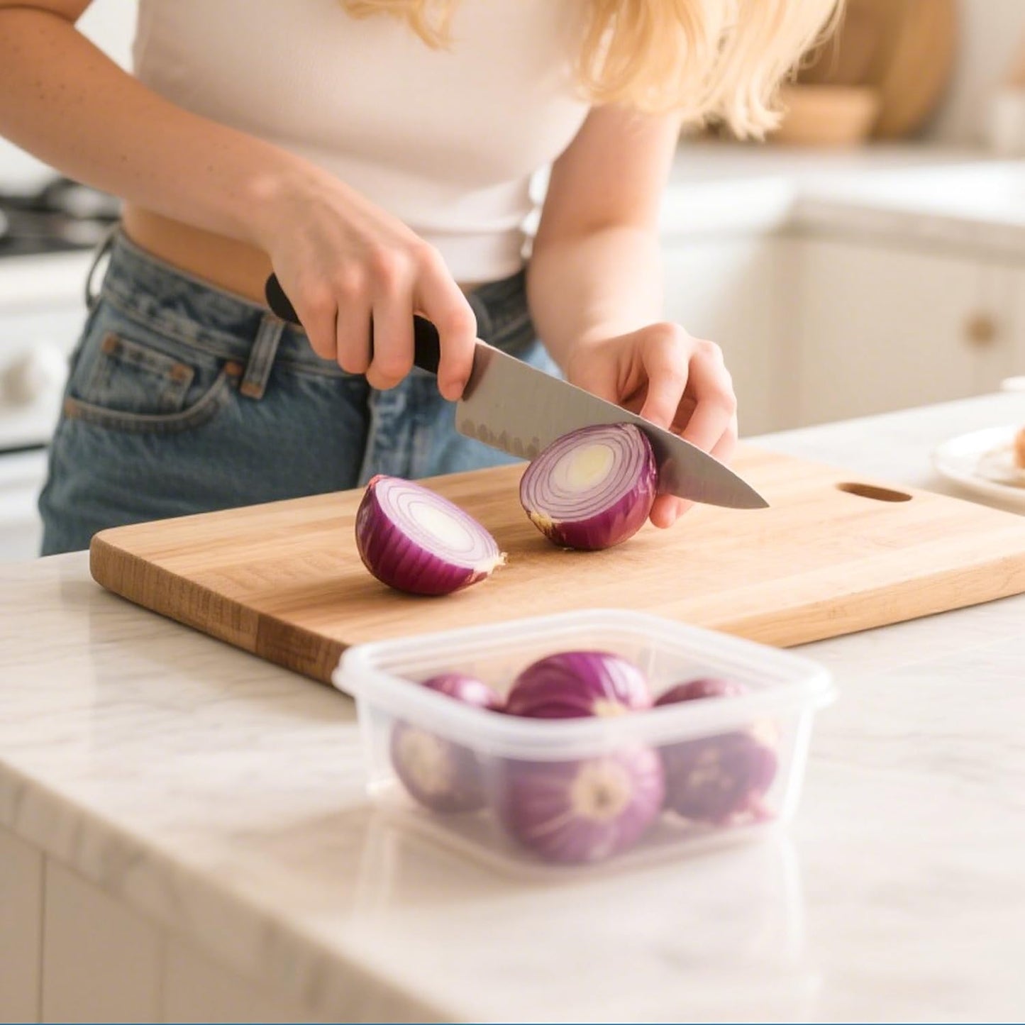 18-Piece Plastic Food Storage Container Set, Airtight Reusable BPA-Free Organization Canisters - Leakproof, Microwave, Dishwasher & Freezer Safe, Clear Square Box with Mint Green Lids