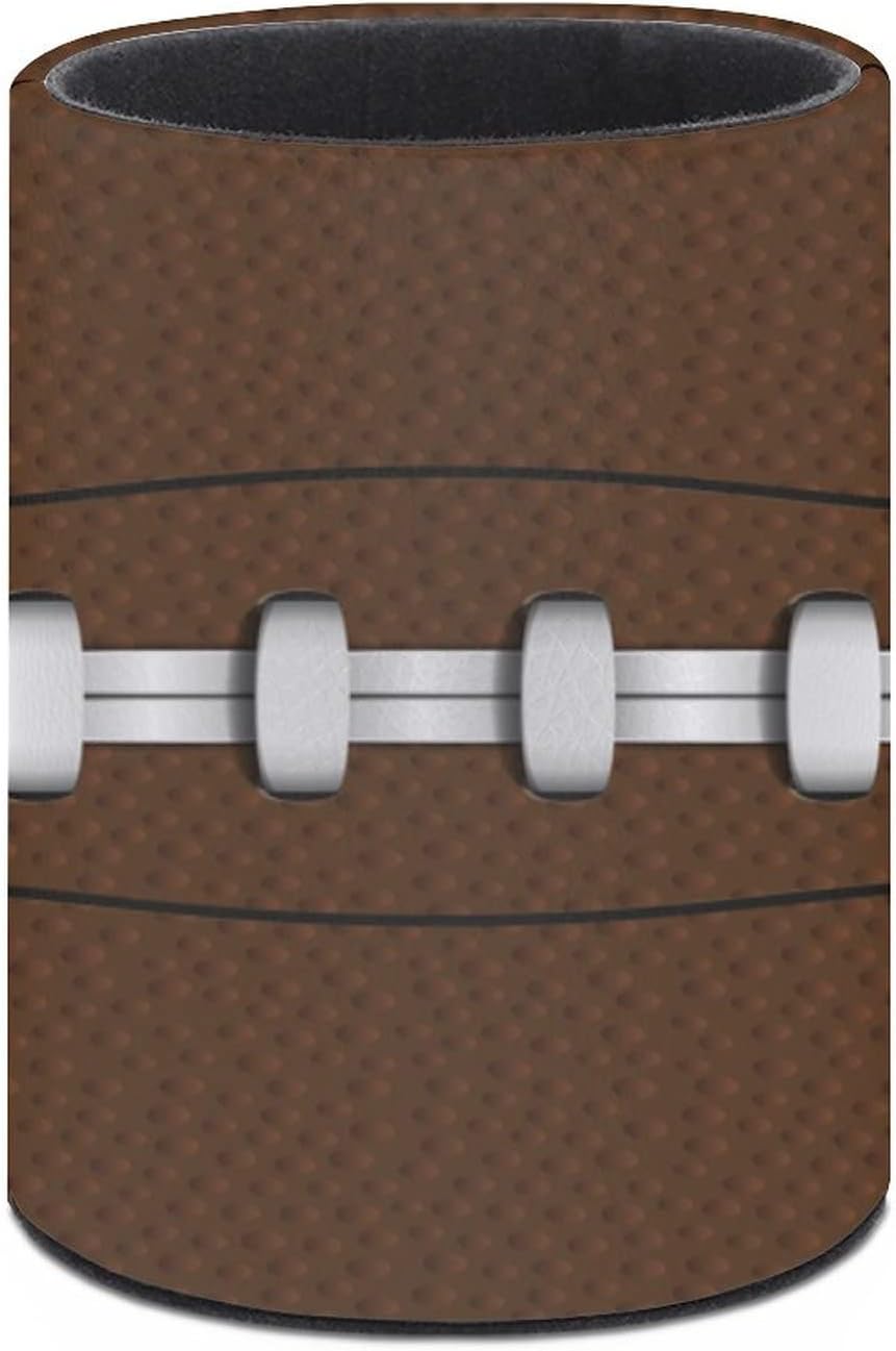 American Football Pen Holder Pencil Organizer Cute Pencil Cup Desk Decor Makeup Brush Holder PU Multifunctional Office Suppliesfor Home Classroom School