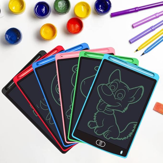 6 Pack LCD Writing Tablets for Kids, 8.5 Inch, Toddler Toys Birthday Gifts for Ages 3-8 Boys Girls, Colorful Doodle Board Drawing Tablet for Learning and Education (Six Colors Available)