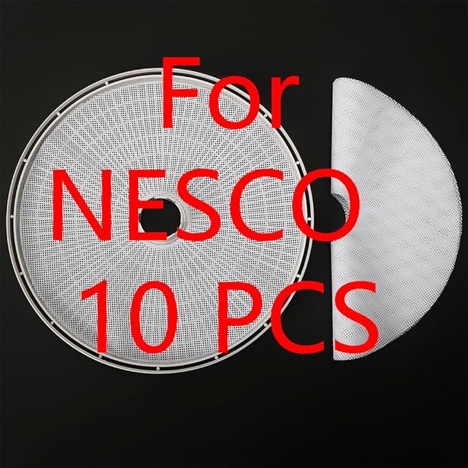 Reusable Dehydrator Sheets for Nesco Dehydrator, 10 Pcs/Set Premium Non-Stick Silicone