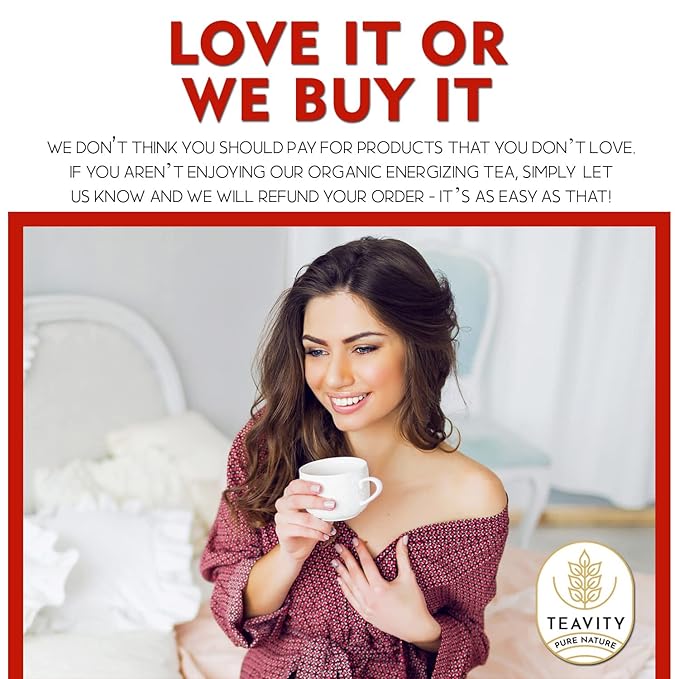 Organic Ashwagandha Tea Pods for Keurig with Ginger, Licorice, Organic Hibiscus Sabdariffa, Rosehip, & Lime - Decaf Herbal Tea - Energizing Tea by Teavity (36 Tea Pods)