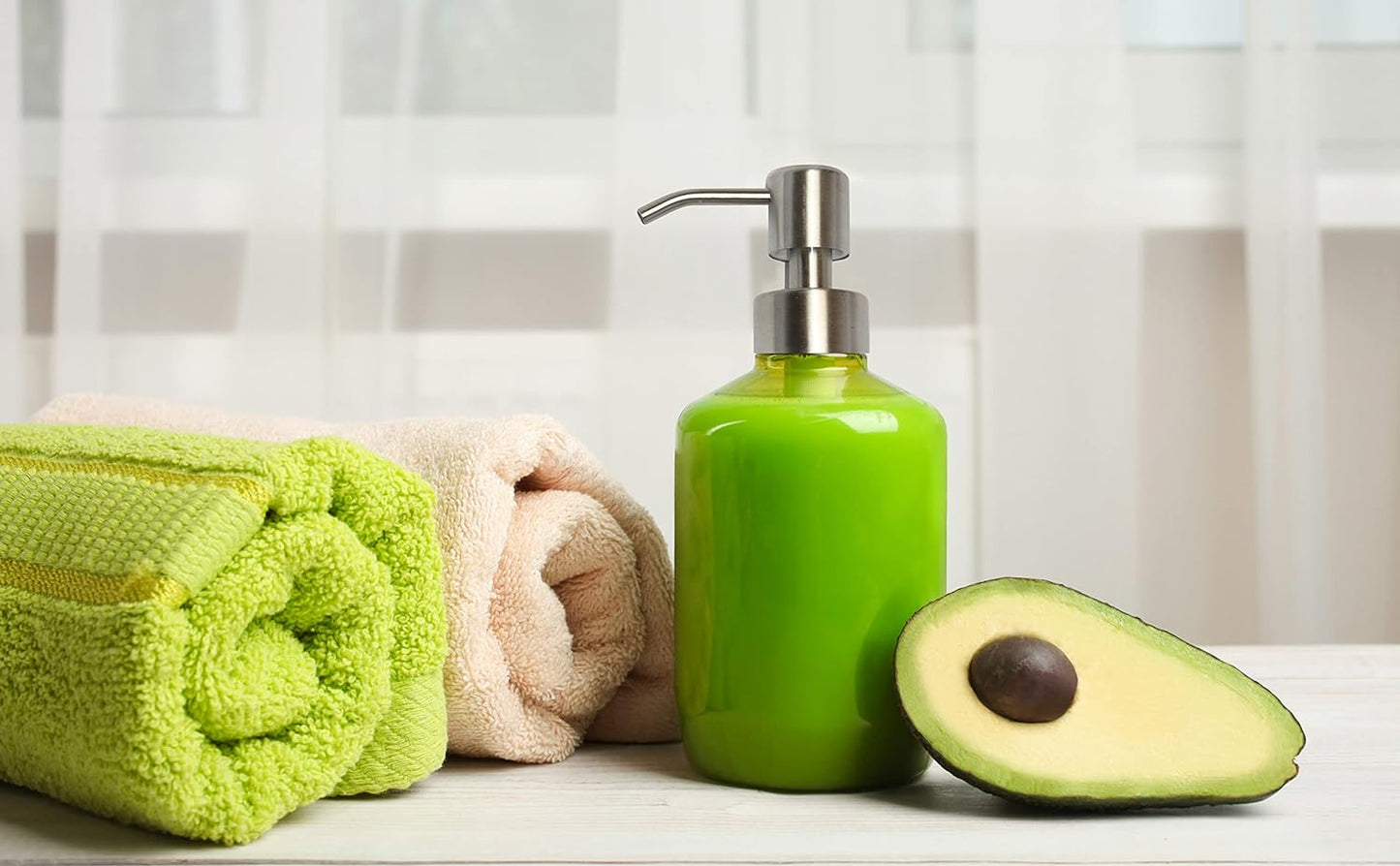 Kapitan Soap Dispenser Pump Head Replacement Spare for Standard 28/400 (26 mm - 28mm / 1.02 in-1.10 in) Neck Size, Stainless Steel Brushed Finish