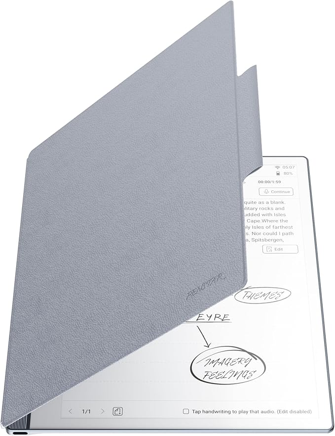 Penstar eNote 2 Paper Tablet Bundle, 10.3-inch Pen Only Writing Tablet, Electronic Notebook Digital Notepad, 300 PPI 4GB 128G E-Ink Reader with Folio Cover & Two B5 Pens