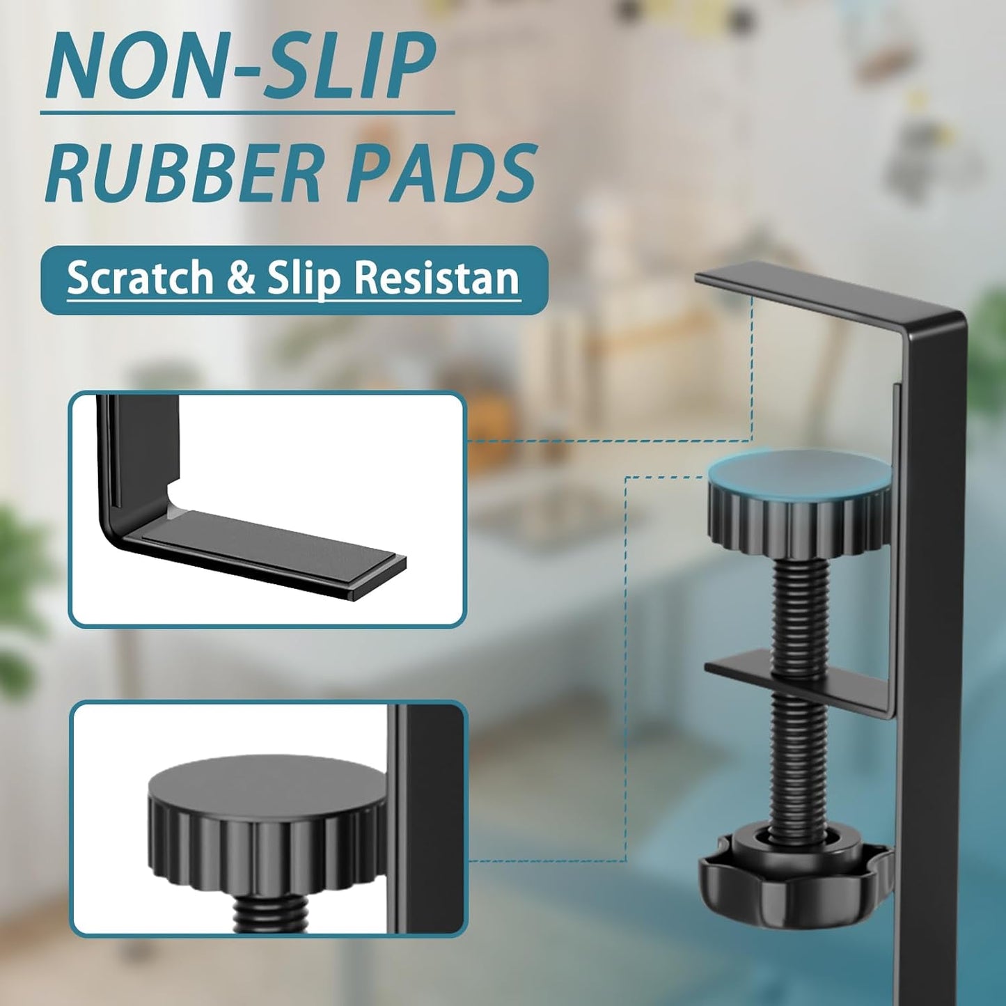 Under Desk Cable Management Tray, No Drill Mesh Desk Cable Tray, Wire Management Tray Cable Management Rack, Wire Organizer and Cable Management Box (Black)