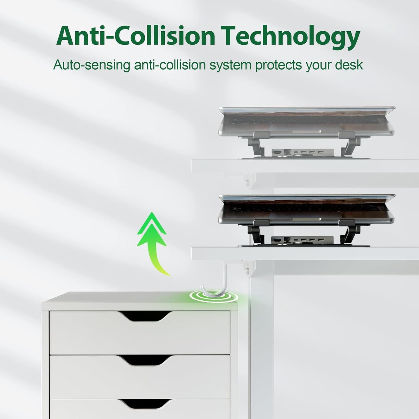 Agilestic Electric Standing Desk, Large 71 x 24 Inches Height Adjustable Desk, Sit Stand Up Workstation for Home Office, Ergonomic Rising Gaming Computer Table with Memory Preset,White