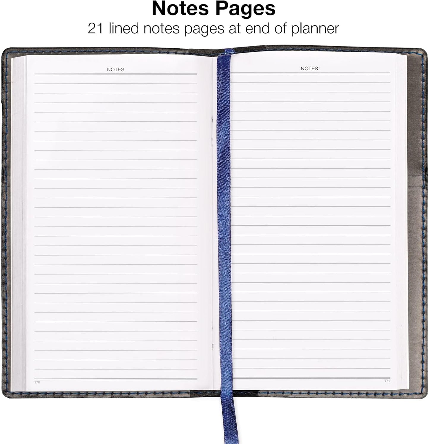 2026 Pocket Planner/Pocket Calendar and Pen, 3.5"x6": Includes 14 Months (November 2025 - December 2026) / 2026 Weekly Planner/Weekly Agenda/Monthly Calendar Organizer (Navy/Black)