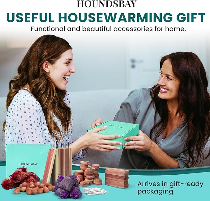 120 Variety Pack - Lavender and Cedar for Closets - Moth Balls Alternative for Clothes Storage - Closet Protection Scent Bags - Natural Freshner Hanger Rings - Scented Air Freshener for Closets