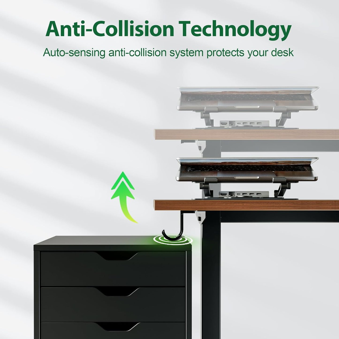 Agilestic Electric Standing Desk, Large 71 x 24 Inches Height Adjustable Desk, Sit Stand Up Workstation for Home Office, Ergonomic Rising Gaming Computer Table with Memory Preset, Dark Walnut