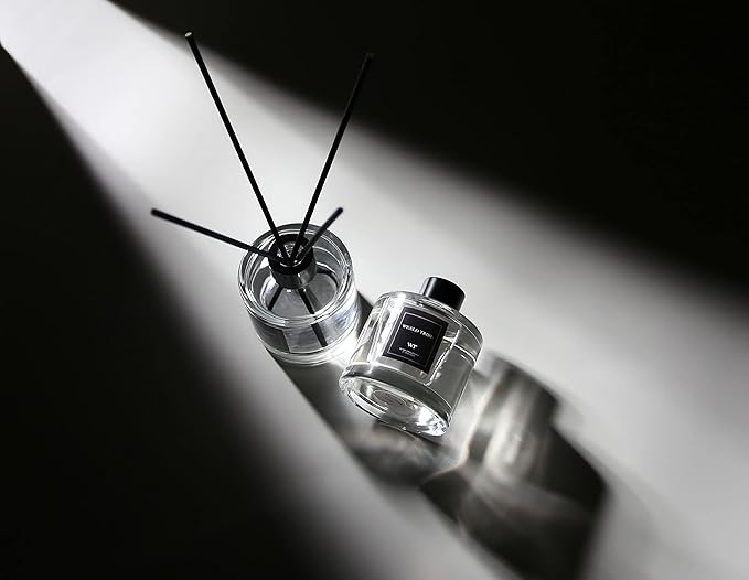 Reed Diffuser Set of 3 for Bathroom Air Fresheners, Oil Diffuser Sticks | Lemon,Eucalyptus & Mint,Velvet Vanilla Scent(1.7 fl oz Each Pack) Home Fragrance with 12 Sticks Defusers | House Shelf Decor