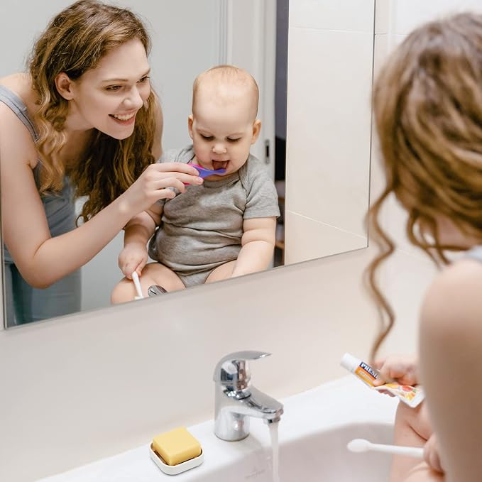 Bamboo Soap Dishes for Bar Soap Holders for Shower for Bathroom Sink Bulk Small Wooden Soap Tray Jabonera Pretty Neat Ventilated Soap Dish Disj Disk, Detachable (Single Rounded White)