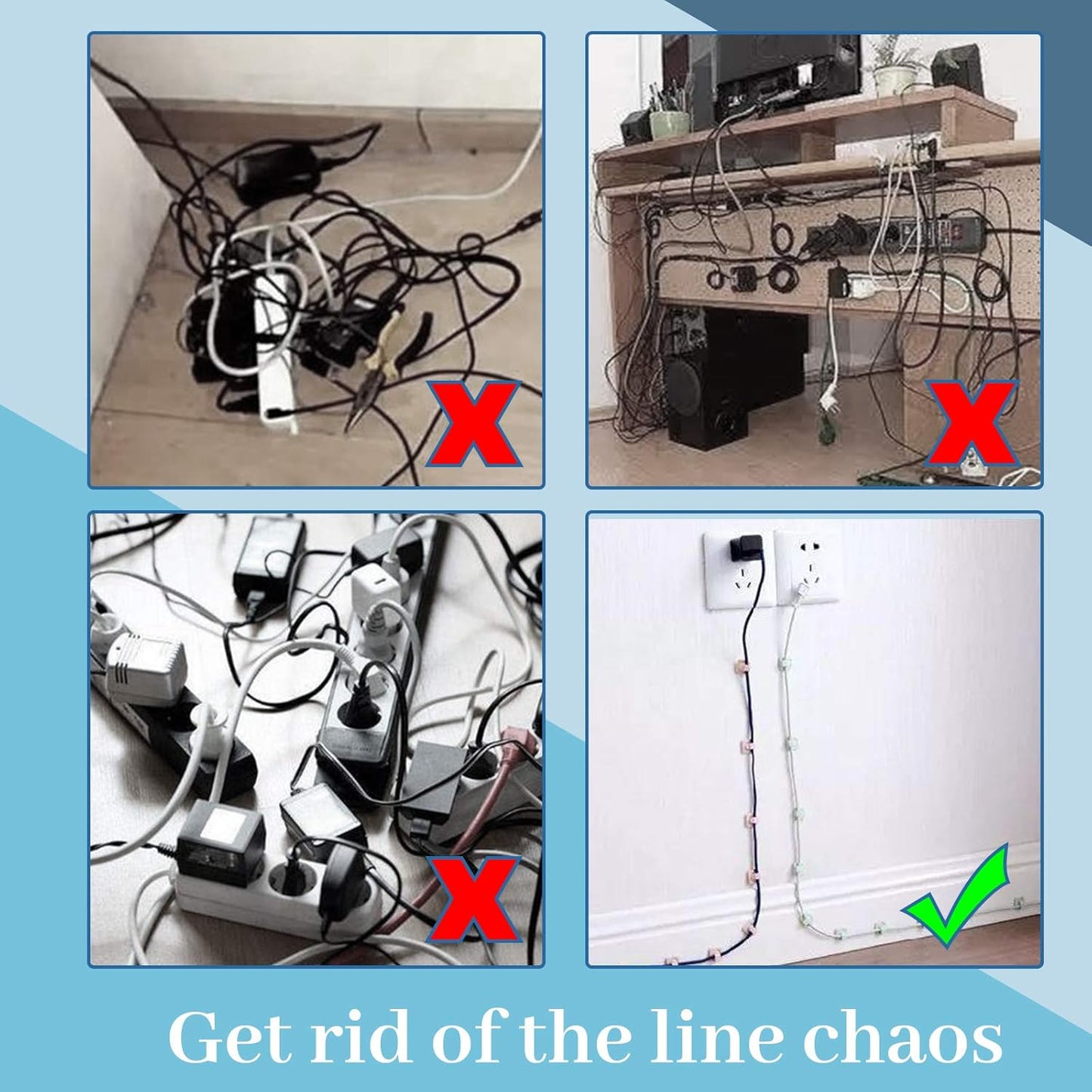 Glarks 120Pcs 3/8 Inch White Nylon Screw Mounting R-Type Cable Clip Wire Clamp with 120Pcs Screws for Wire, Cable, Conduit and Cable Conduit Kit (White)