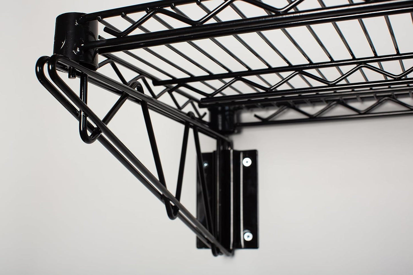 Omega 21" Deep x 60" Wide x 7" High Fixed Black Wall Mount Shelving Kit