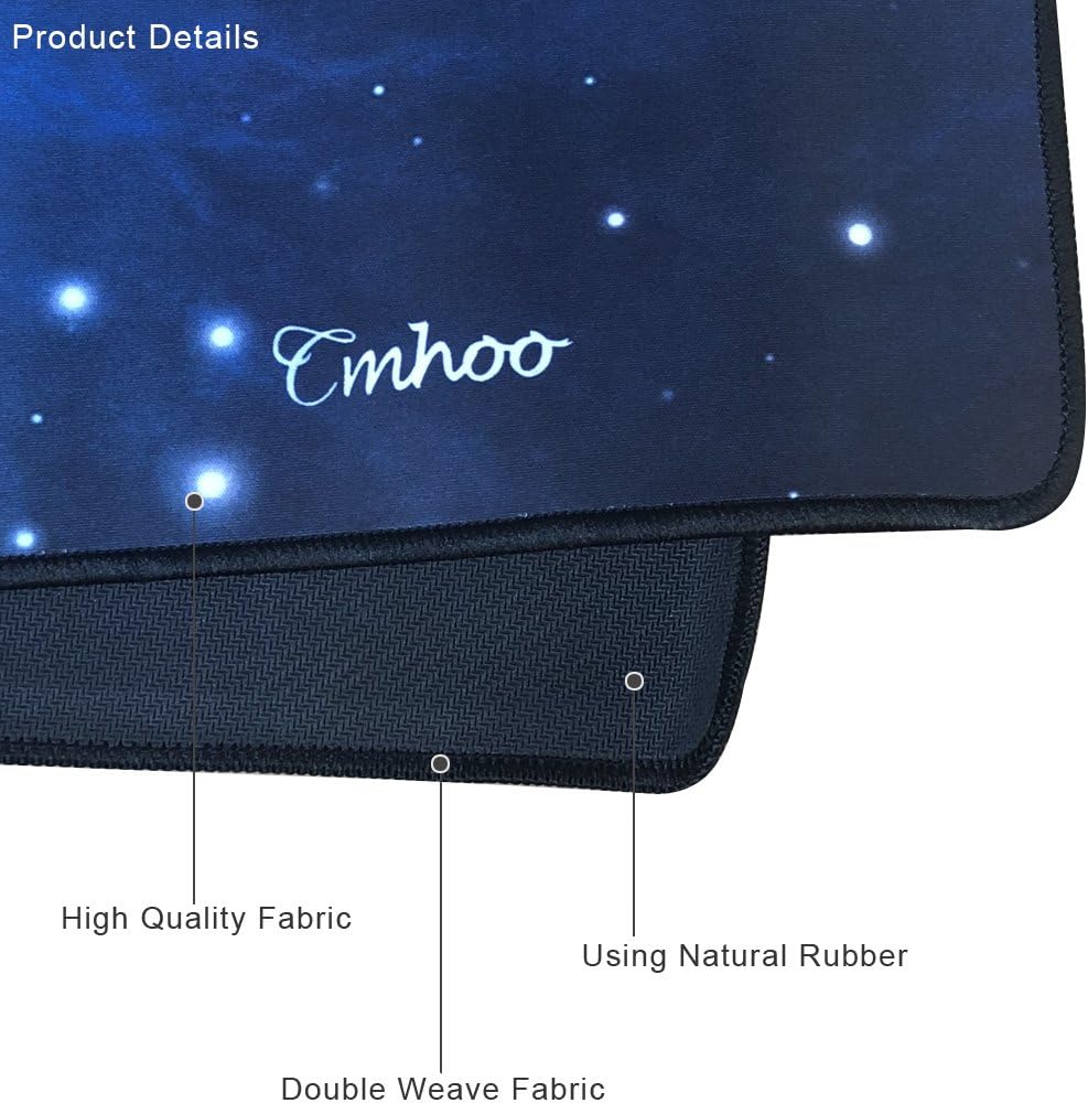 Large Mouse Pad Gaming XXL & Desk Keyboard Mat Size (35.4x15.7x0.1IN, 90x40 Sky Blue)