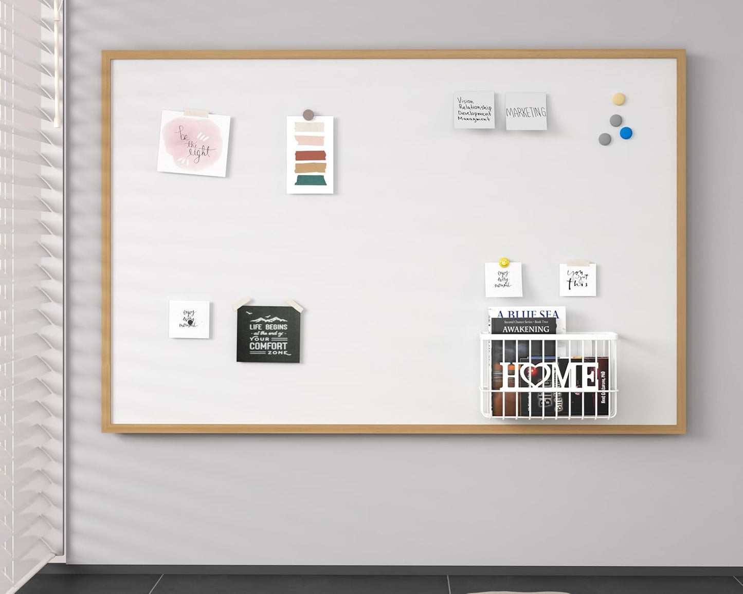 Dryer Ball Holder, Thipoten Magnetic Dryer Ball Storage for Laundry Room, Perfect Space Saver for Holding Dryer Balls of Various Sizes (White)