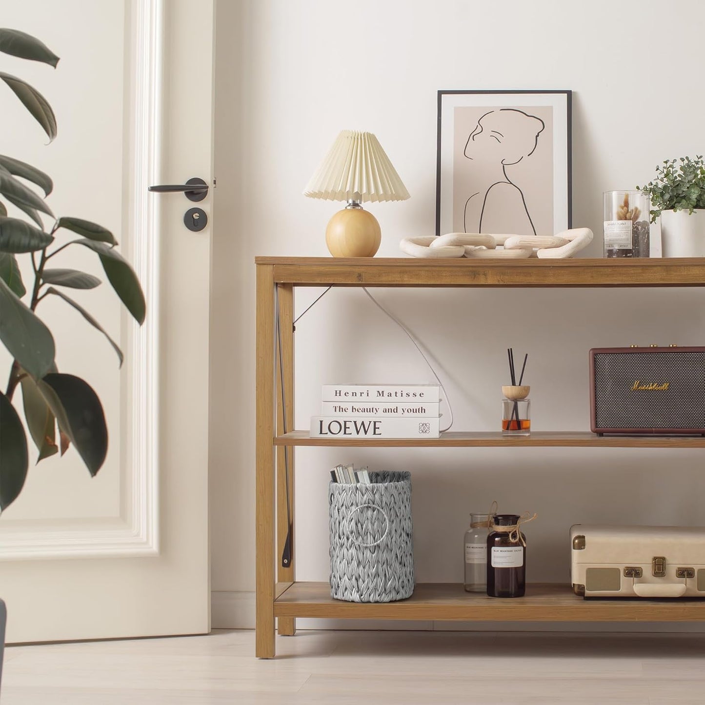 GRANNY SAYS Toilet Paper Storage, Toilet Paper Basket for Bathroom, 6 Mega Rolls Organizer Free Standing, Wicker Basket for Bathroom Storage, Grey