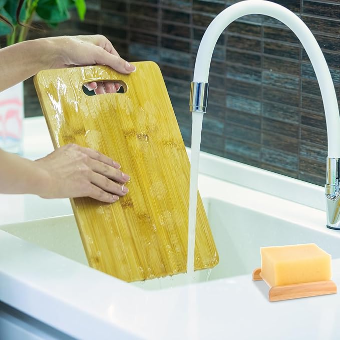 Amyhill 25 Pcs Bamboo Wood Soap Dish Bulk Bathroom Wooden Soap Holder Savers Self Draining Dishes Handcraft Tray, 3.3 x 3.3 x 0.67 Inch (Wood Color)