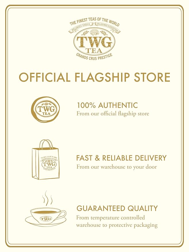 TWG Tea | Place Vendôme Tea | Green Tea | Nuts & Tropical Fruits | Haute Couture Tin, 100g | Gift Set