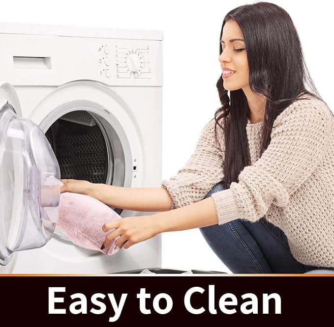 Yimobra Memory Foam Toilet Bath Mat U-Shaped, 24 X 20 Inches,Soft and Comfortable, Super Water Absorption, Non-Slip, Machine Wash and Easier to Dry for Bathroom Commode Contour Rug, Pink