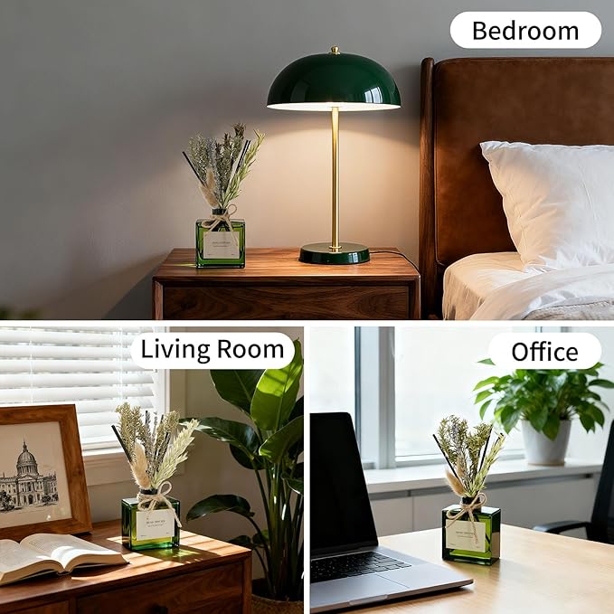 Reed Diffuser, 6.09 oz French Juniper Lavender Scent Diffuser with Sticks & Dried Flowers, 120 Days Long Lasting diffusers for Home, Elegant Fragrance for Bathroom Bedroom Decor Air Fresh