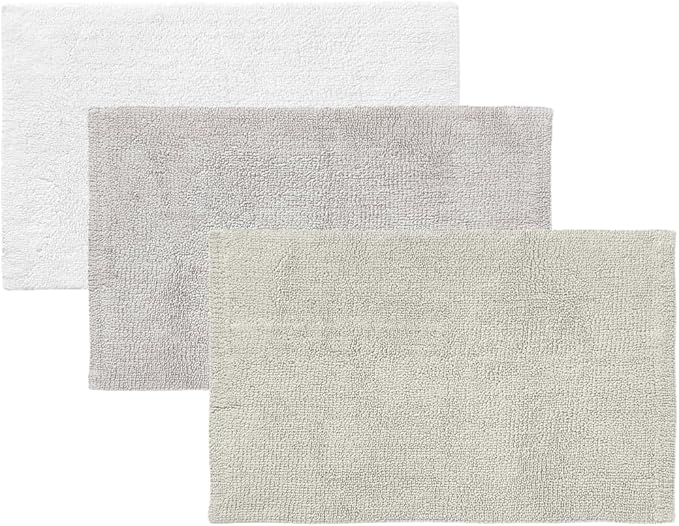 Cruiser’s Caché Classic Organic Cotton Loop Bath Mat, 27" x 45" Taupe Bath Rug