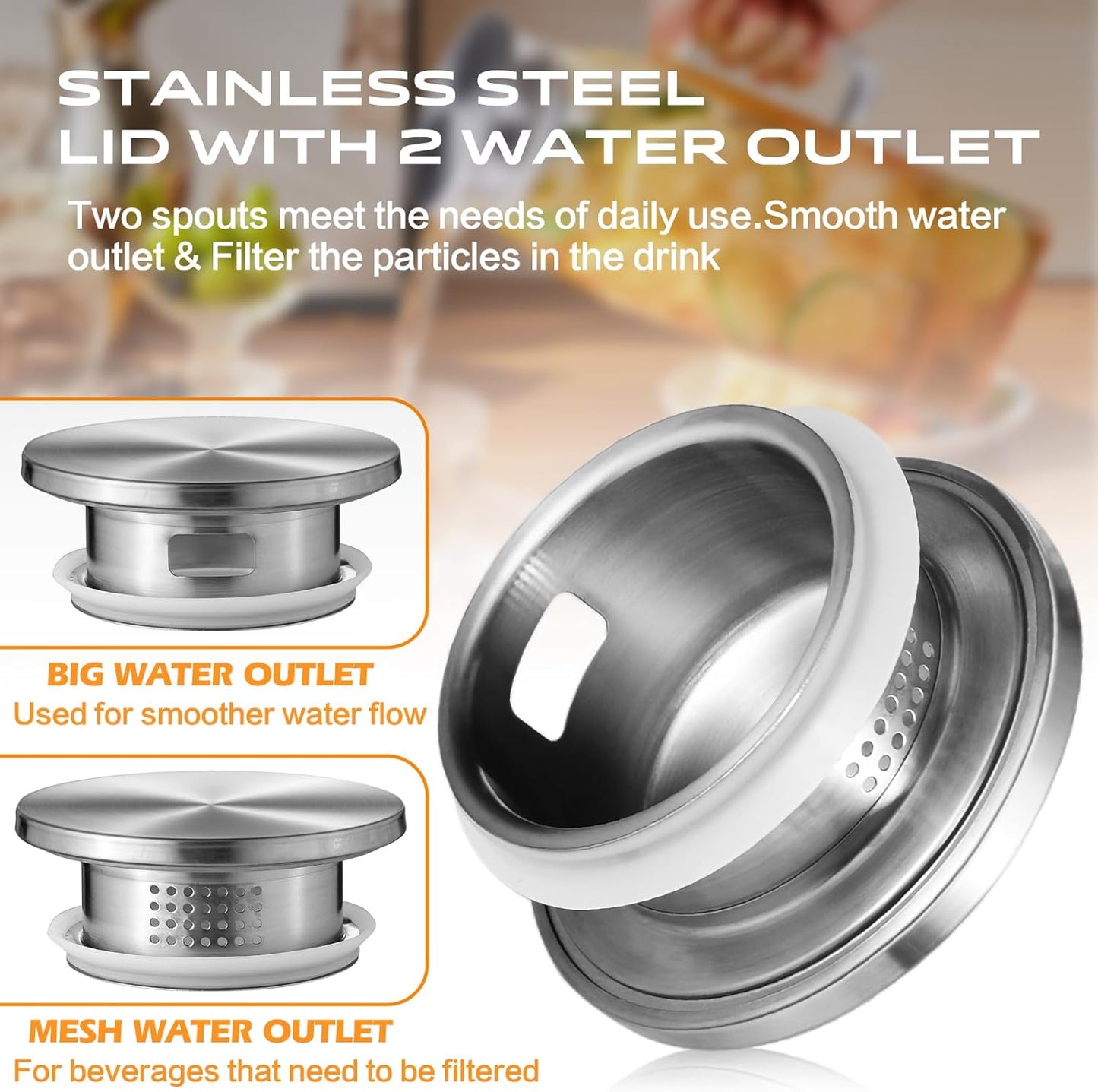 Aofmee 68oz Glass Pitcher for Fridge Door, 2 Liter Square Water Pitcher with Lid and Scale Line, Heat Resistant Tea Pitchers, Leak Proof Juice Jug, Borosilicate Glass Carafe for Hot/Cold Beverage