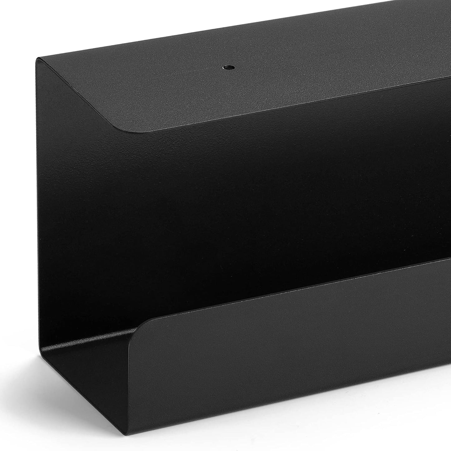 ZhiYo Under Desk Cable Management Tray 17 Inch, 2 Pack Sturdy Metal Cable Tray Under Desk, Desk Cord Management Tray, Under Table Cable Management Basket, Under Desk Wire Management Tray, Black