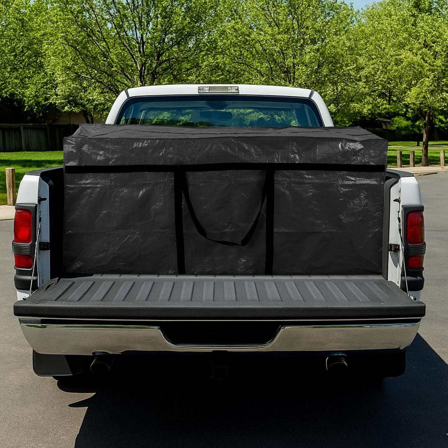 4 Pcs 149 Gallon Large Moving Bags with Zipper and Handles Foldable Storage Duffle Bags Heavy Duty Extra Large Totes for College Dorm Travel Clothes Blankets Bedding Moving (Black)