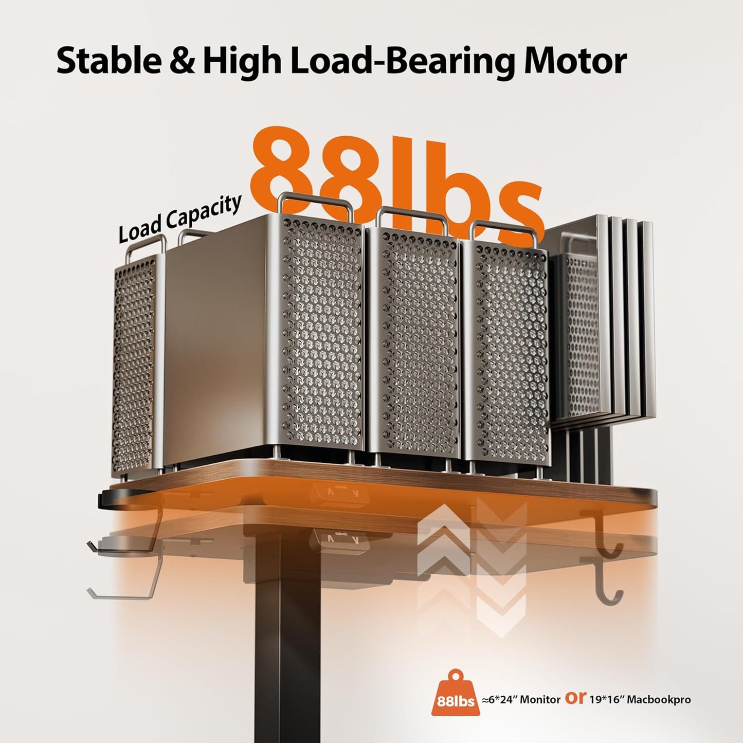 Agilestic Portable Standing Desk Height Adjustable, Mobile Table with Wheels, Small Size Sit Stand Table for Laptops, Rolling Desk for Home, 26" x 15.7"Computer Workstation, Rustic Brown